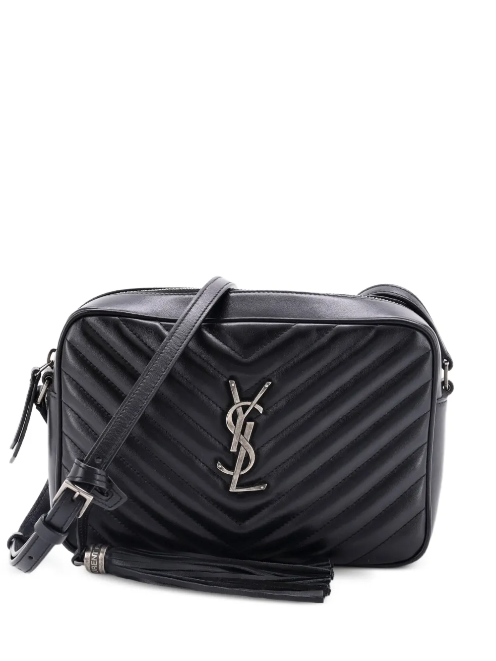 Saint Laurent Pre-Owned Lou Camera Bag Matelasse Chevron Leather Small crossbody bag - Nero