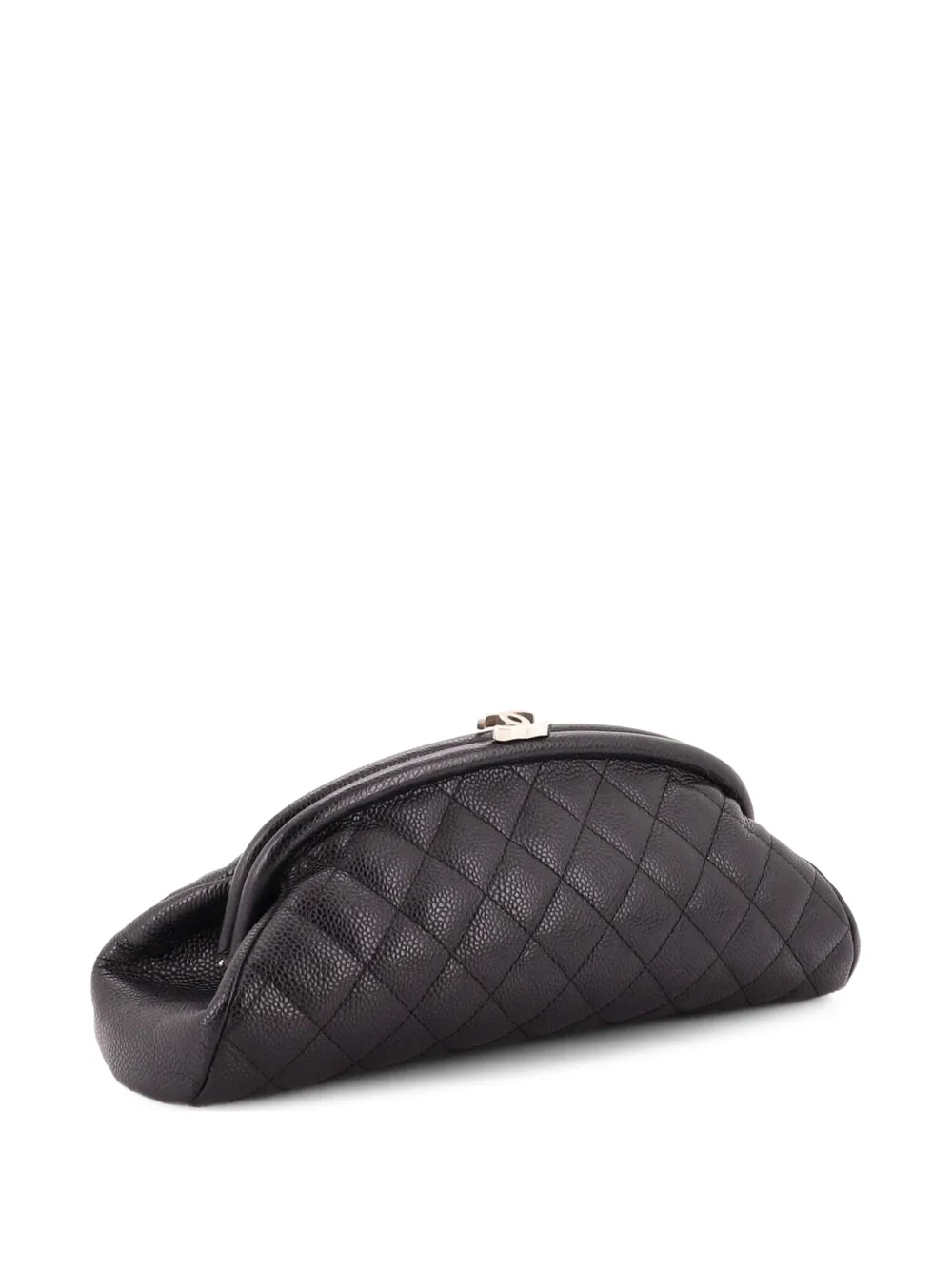 CHANEL Pre-Owned Timeless Quilted Caviar clutch bag - Nero