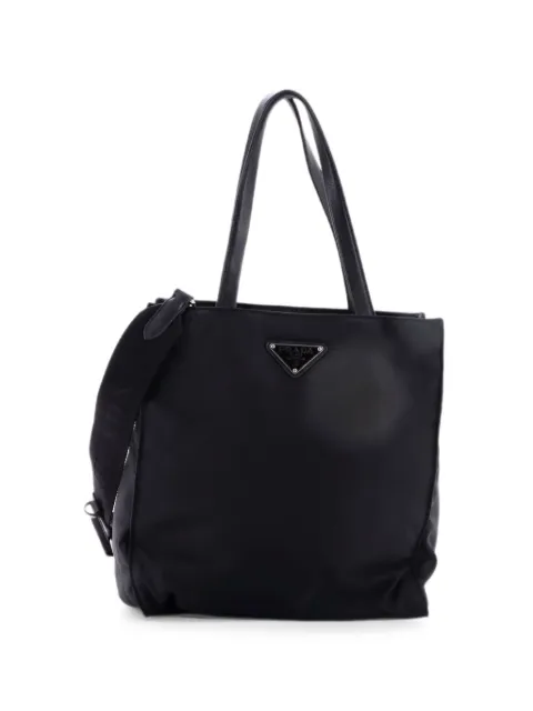 Prada Pre-Owned Padded Convertible Shopping Re-Nylon with Leather Medium tote bag