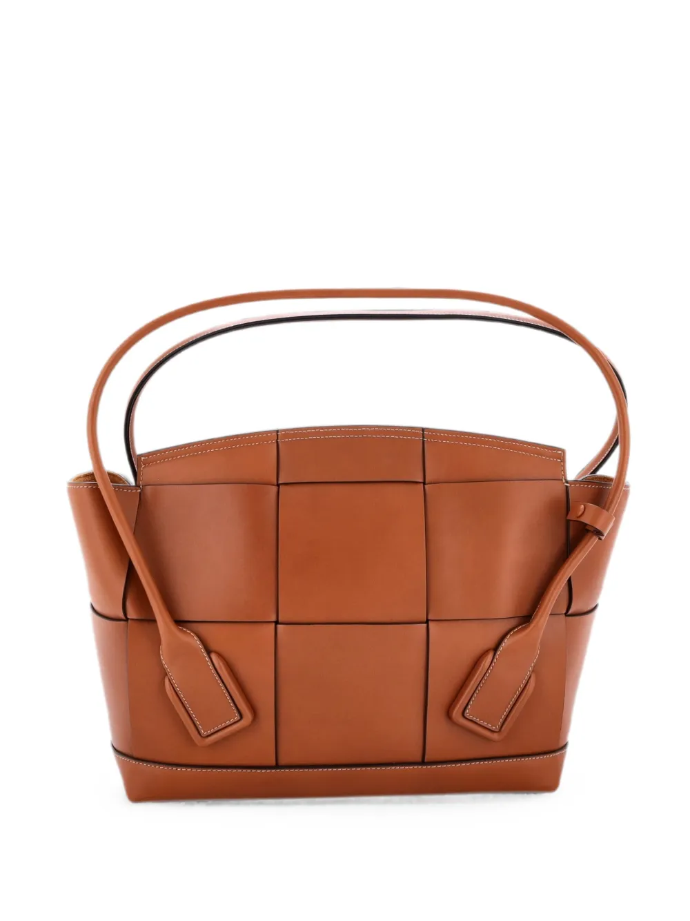 Bottega Veneta Pre-Owned Arco Bag Maxi Intrecciato Leather Medium shoulder bag - Brown