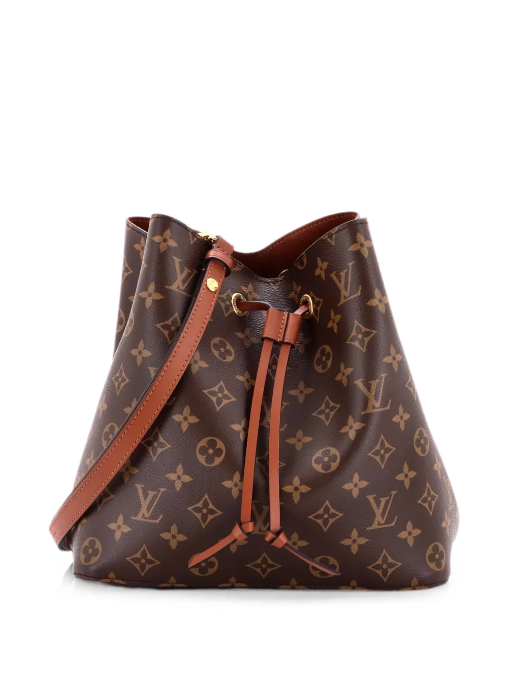 Louis Vuitton Pre-Owned NeoNoe Handbag Monogram Canvas with Leather MM bucket bag - Brown