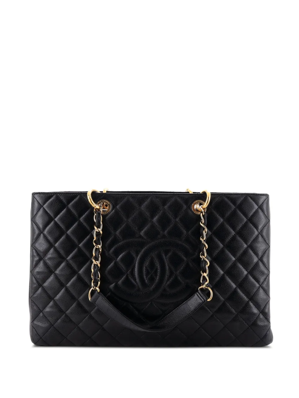 CHANEL Pre-Owned Grand Shopping Quilted Caviar XL tote bag - Nero
