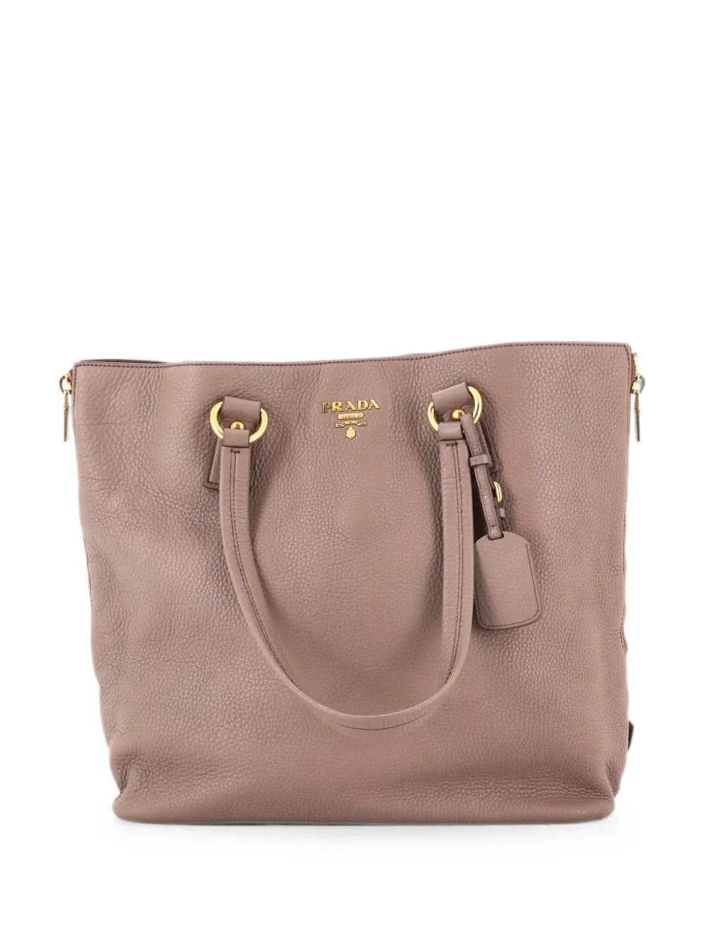 Prada Pre-Owned Side Zip Shopper Vitello Daino Large tote bag - Neutrals