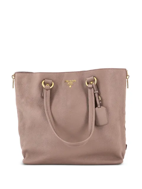 Prada Pre-Owned Side Zip Shopper Vitello Daino Large tote bag