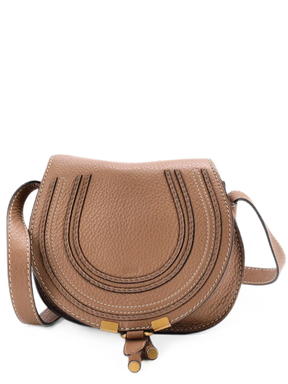 Chloé Pre-Owned Marcie Leather Mini crossbody bag - Brown