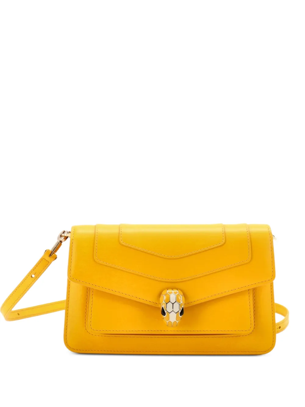 Bvlgari Pre-Owned Kleine Serpenti Forever East West Schultertasche - Gelb