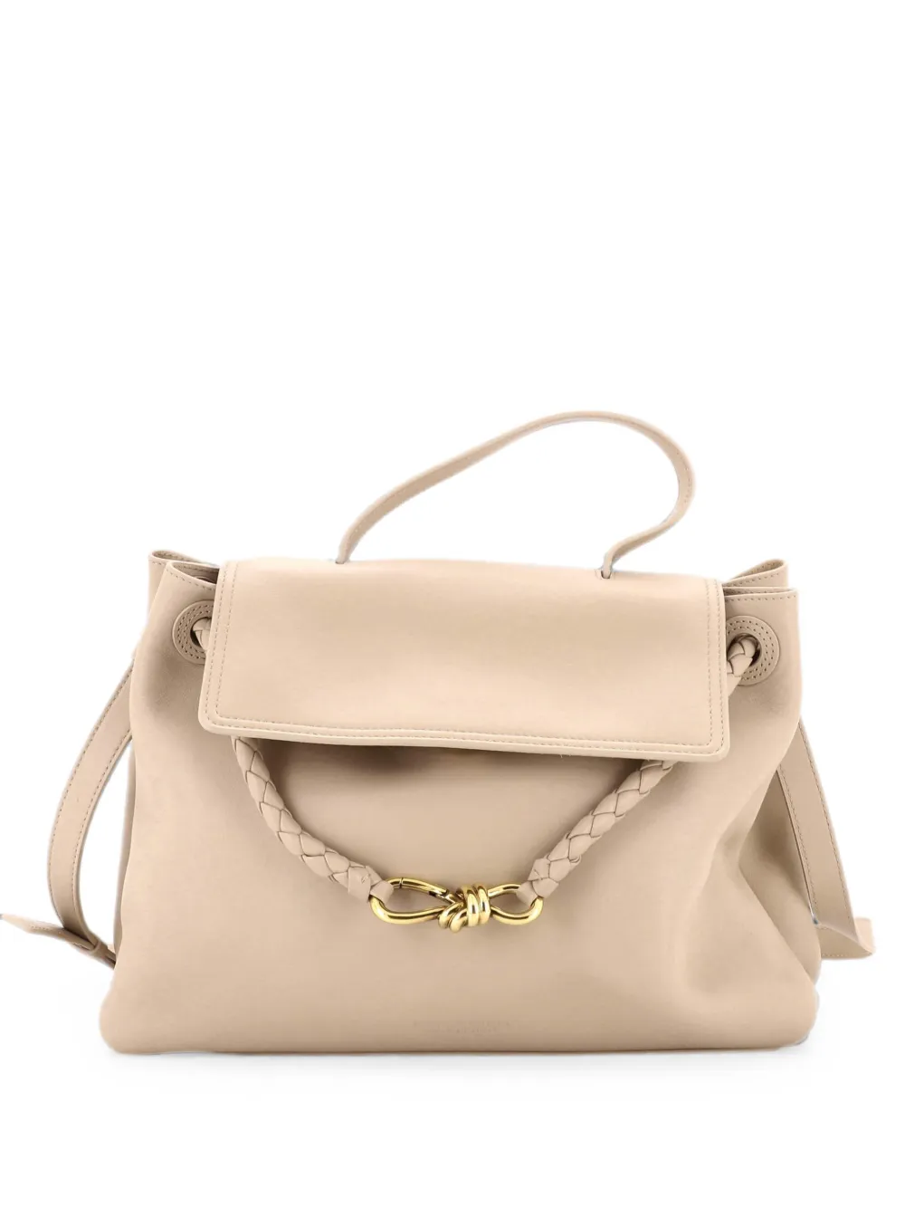 Bottega Veneta Pre-Owned Mittelgroße Ciao Handtasche mit Intrecciato-Detail - Nude