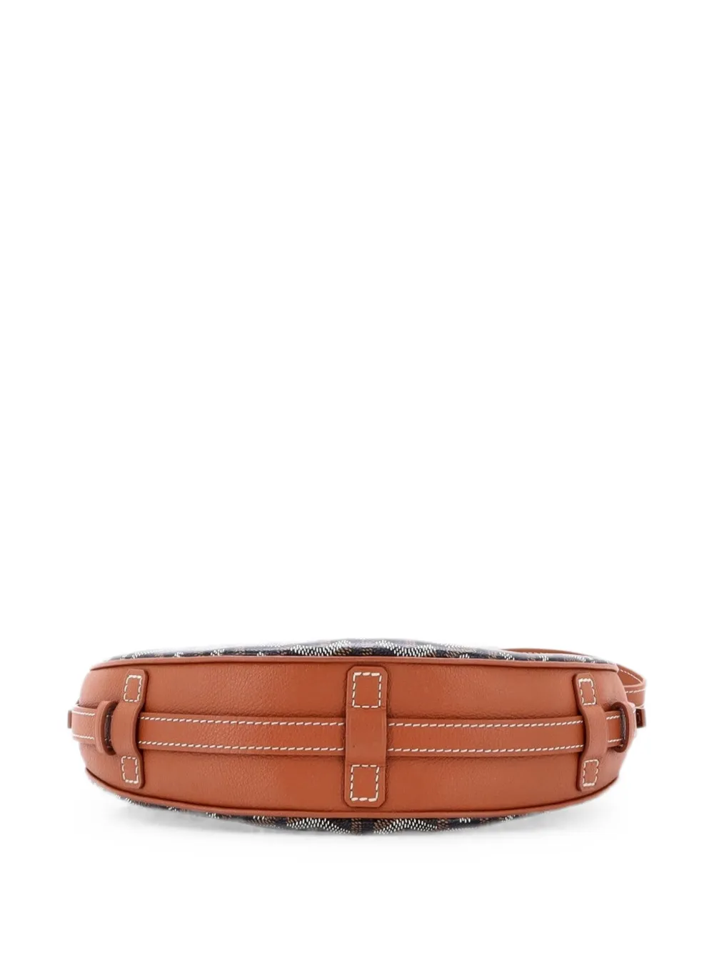 Goyard Pre-Owned Hirondelle Coated Canvas and Leather shoulder bag - Brown