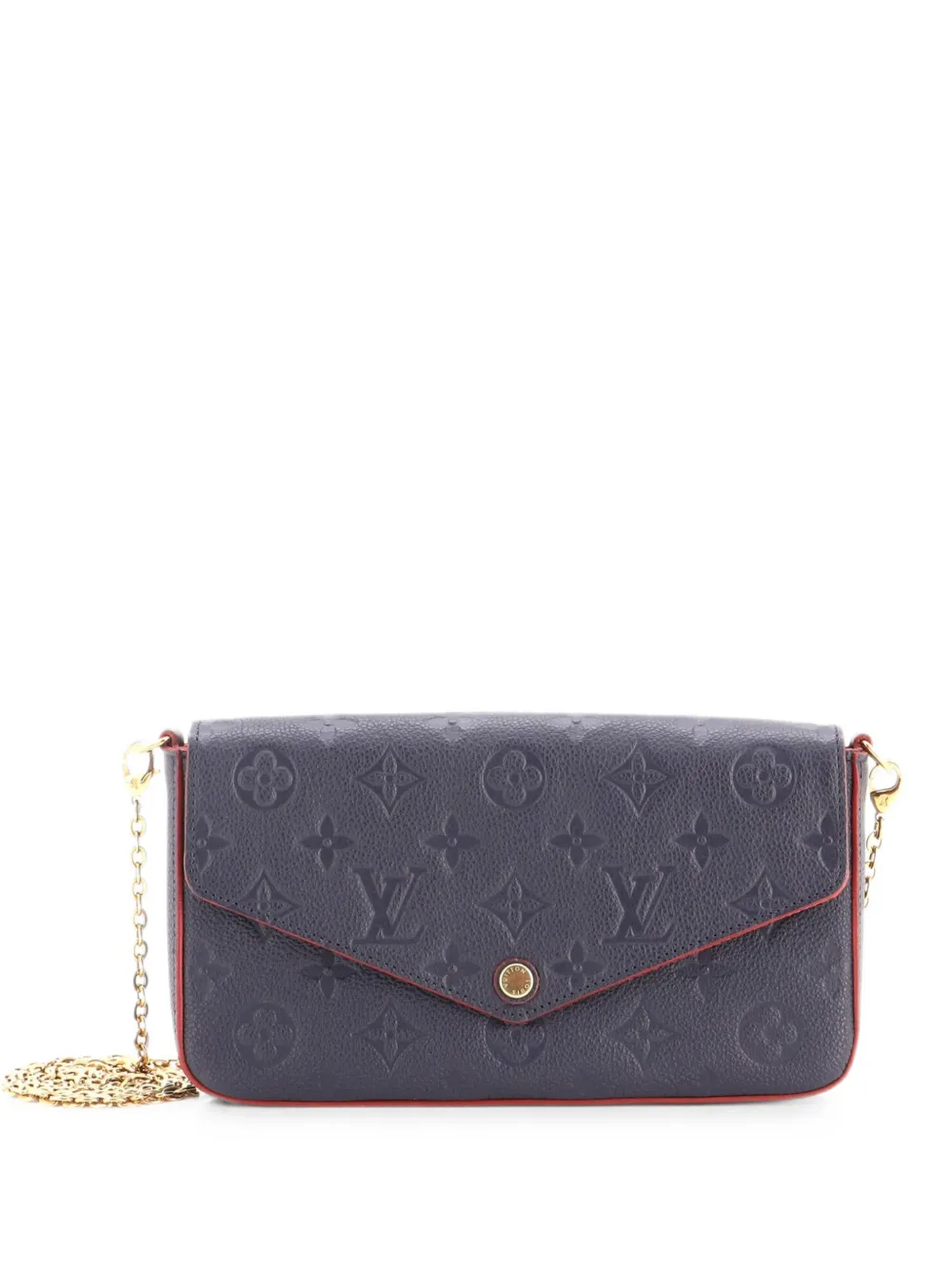 Louis Vuitton Pre-Owned Felicie Pochette Monogram Empreinte Leather crossbody bag - Blue