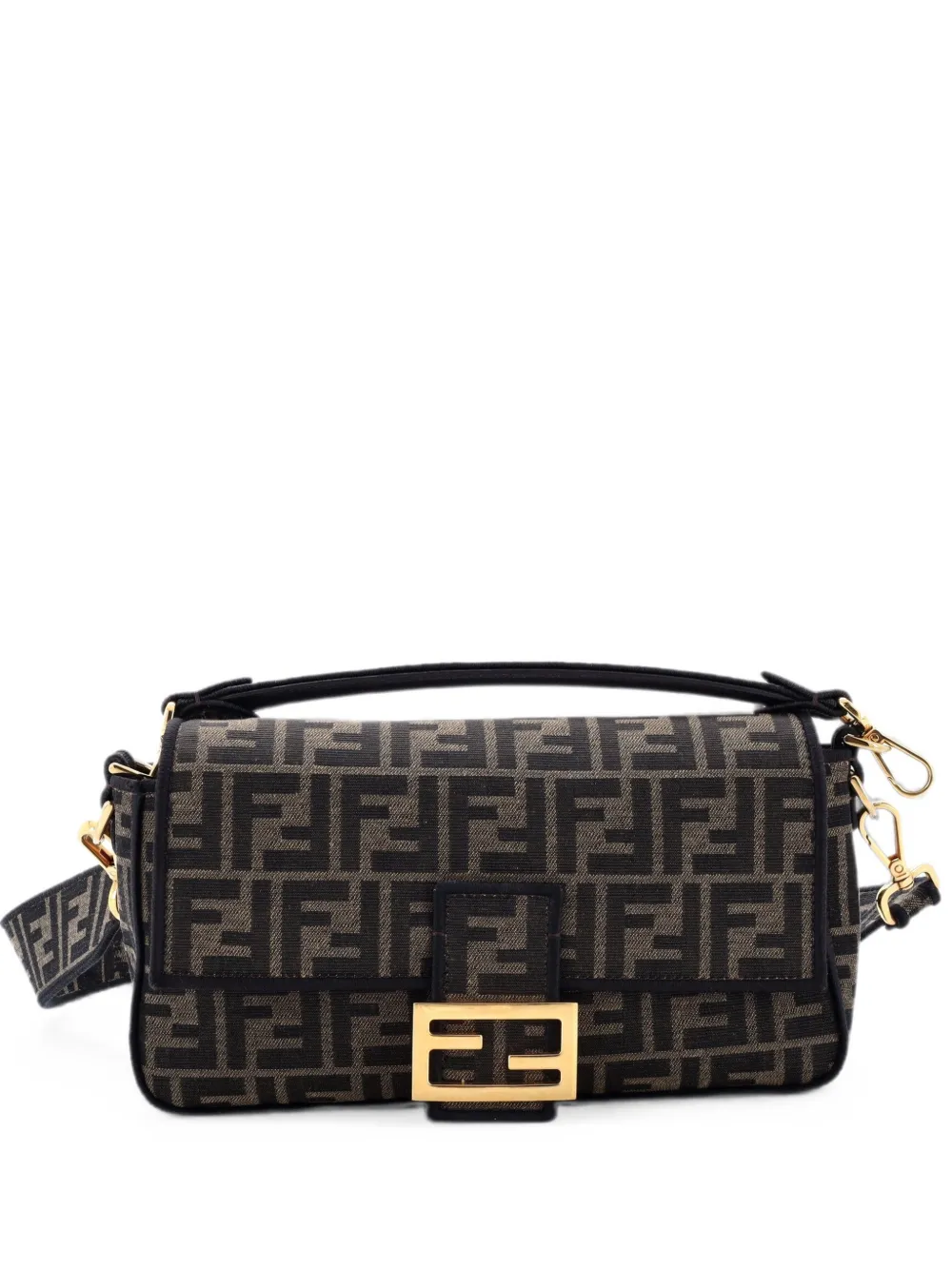 Fendi Pre-Owned Baguette NM Bag Zucca Canvas Medium shoulder bag - Brown