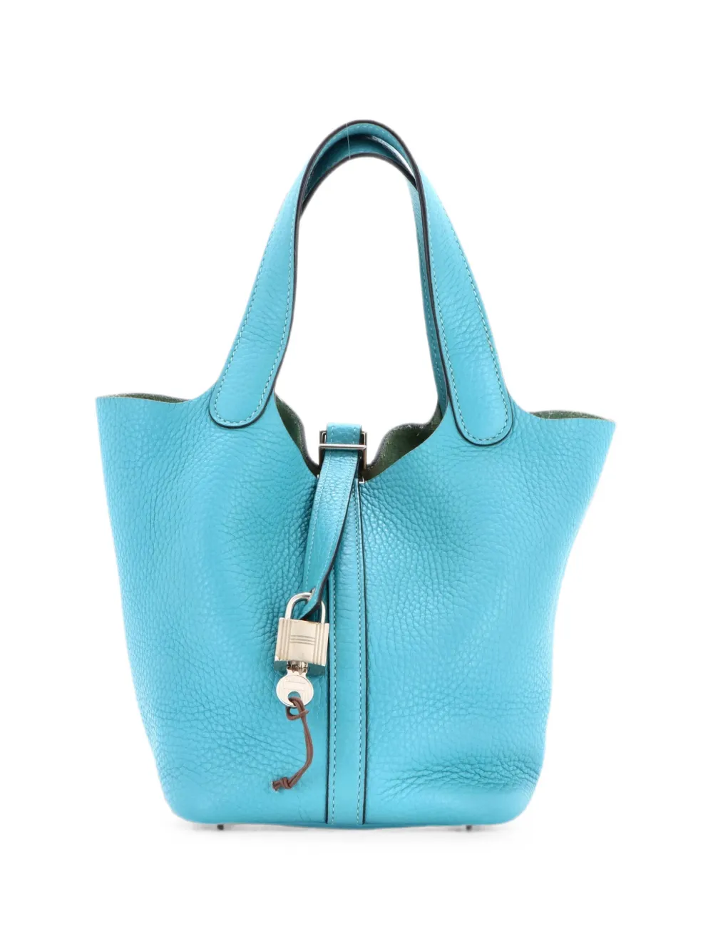 Hermès Pre-Owned Picotin Lock Bag Clemence PM bucket bag - Blue