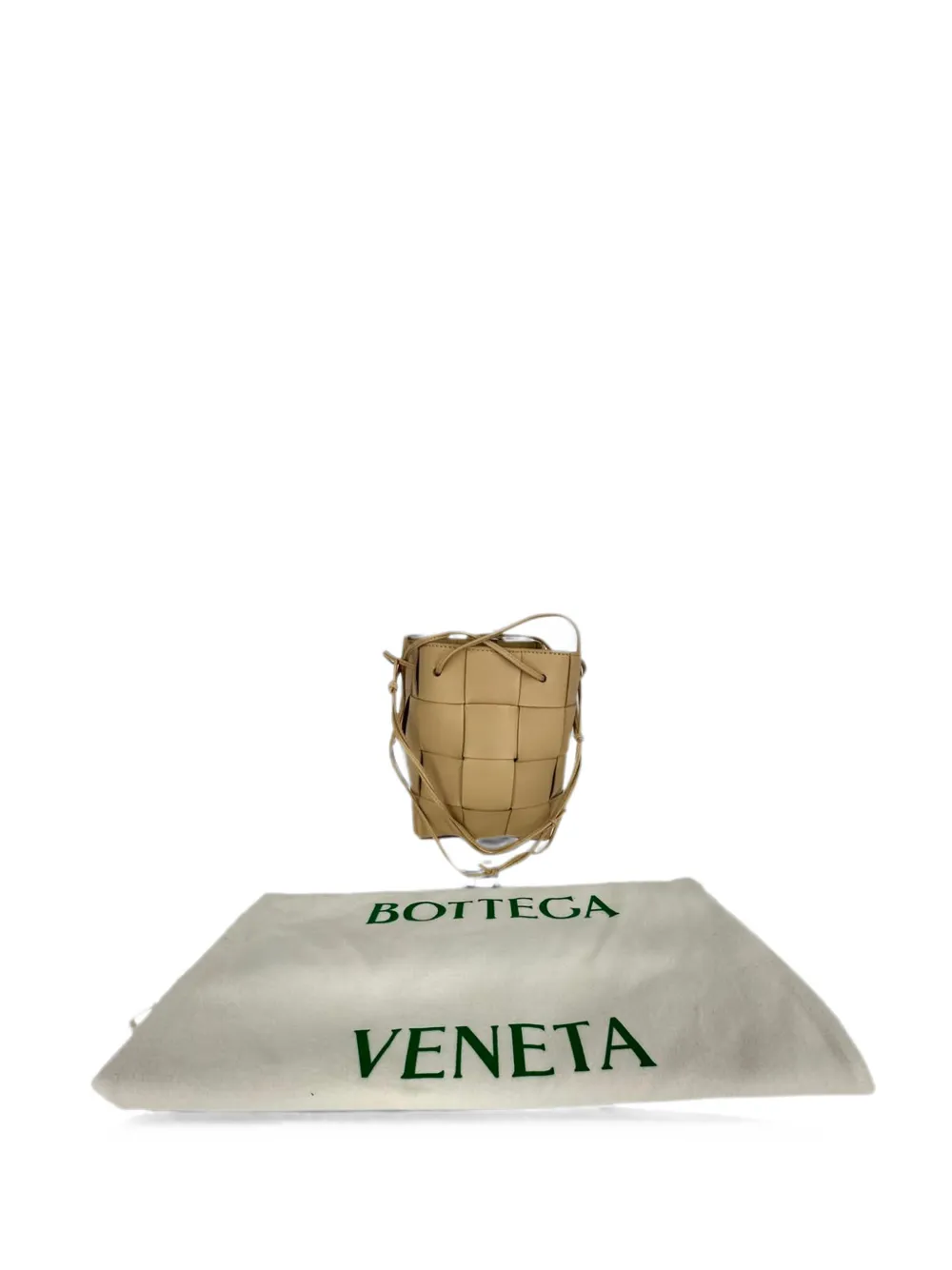 Bottega Veneta Pre-Owned Cassette bucket leather bag - Neutrals