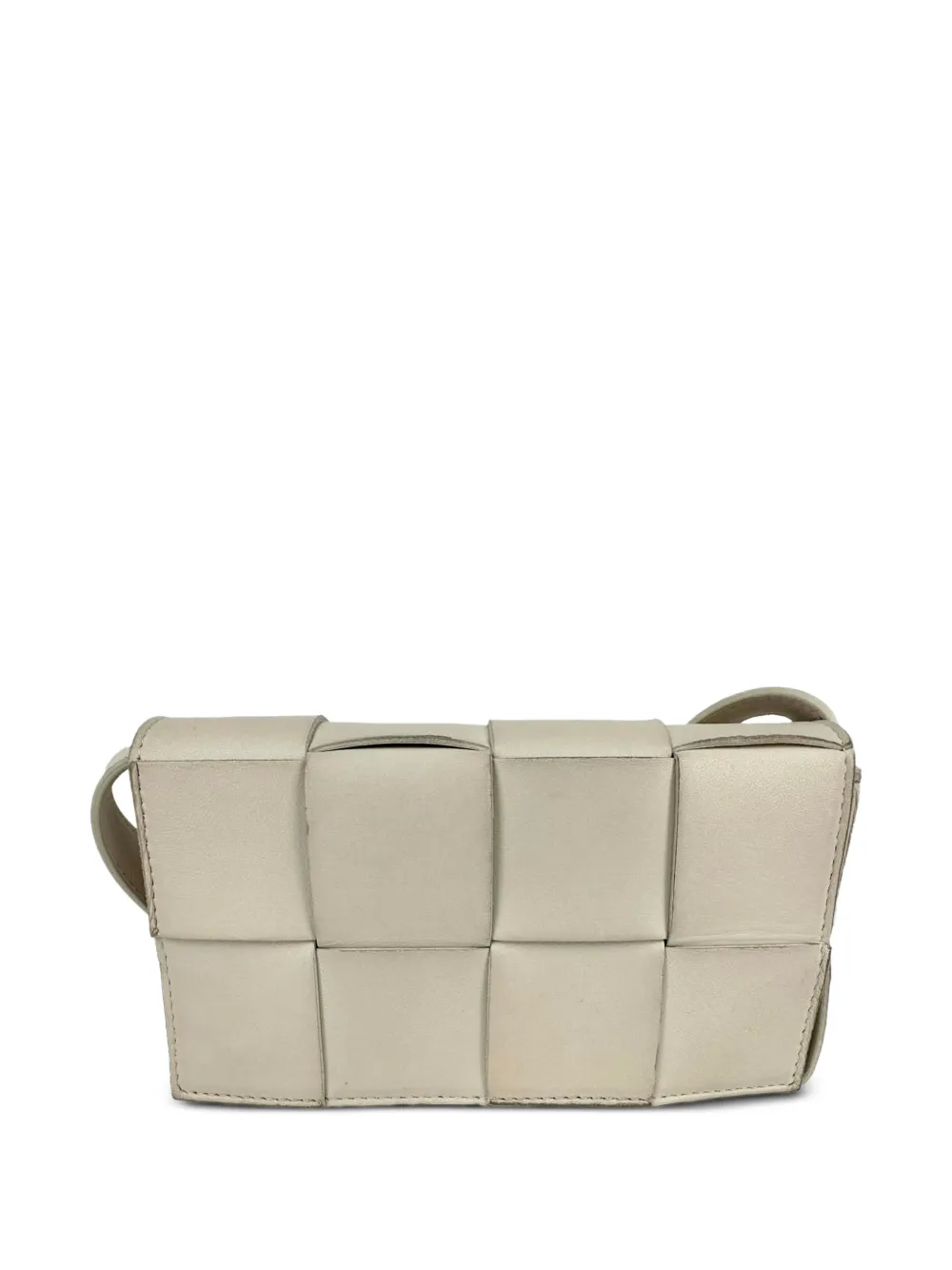 Bottega Veneta Pre-Owned 2020s Cassette Intrecciato maxi-heuptas Beige