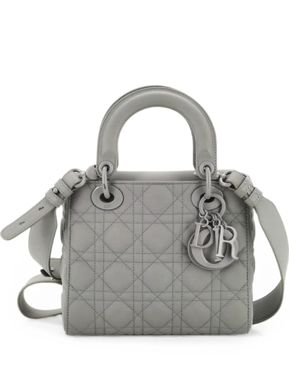 Christian Dior Pre-Owned Ultra Matte My ABCDior Lady Dior Bag Cannage Quilt Calfskin shoulder bag - Grey