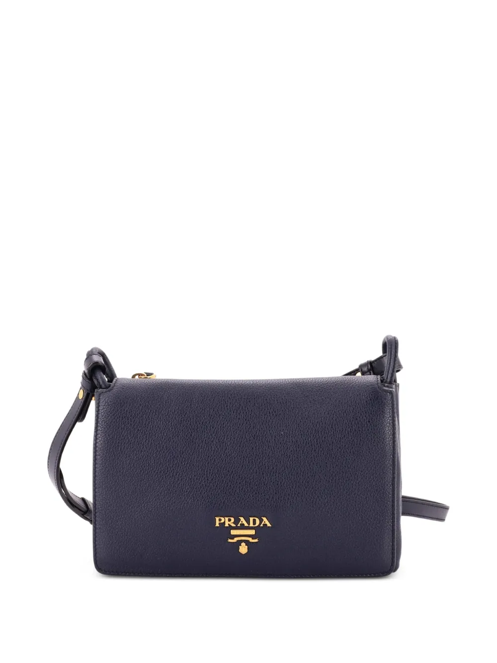 Prada Pre-Owned Flap Vitello Daino Medium crossbody bag - Blu