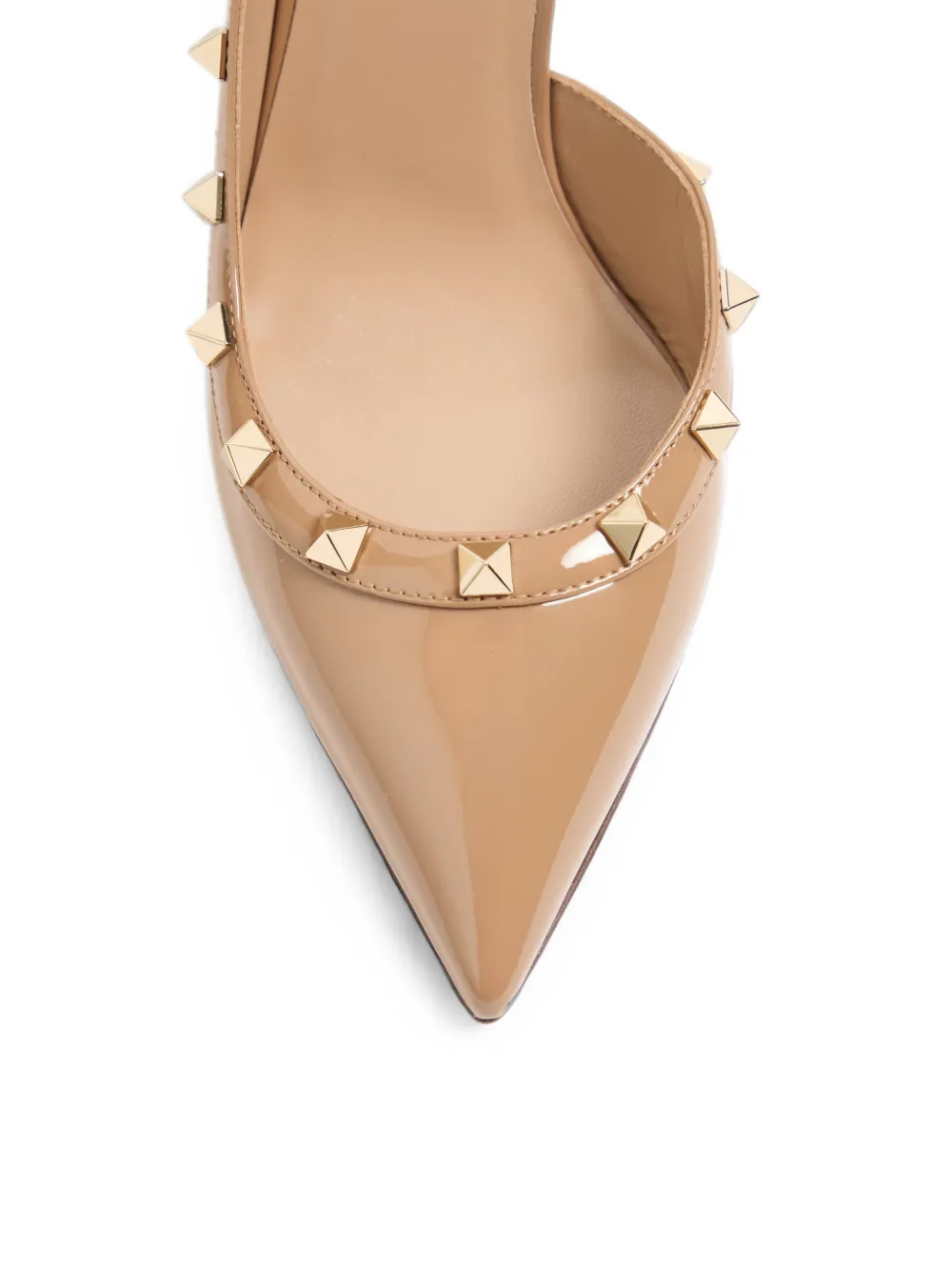 Valentino Garavani Rockstud-embellished pumps Beige