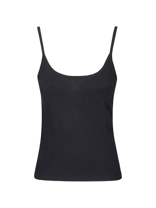Extreme Cashmere Britney Scoop-neck Top in Black