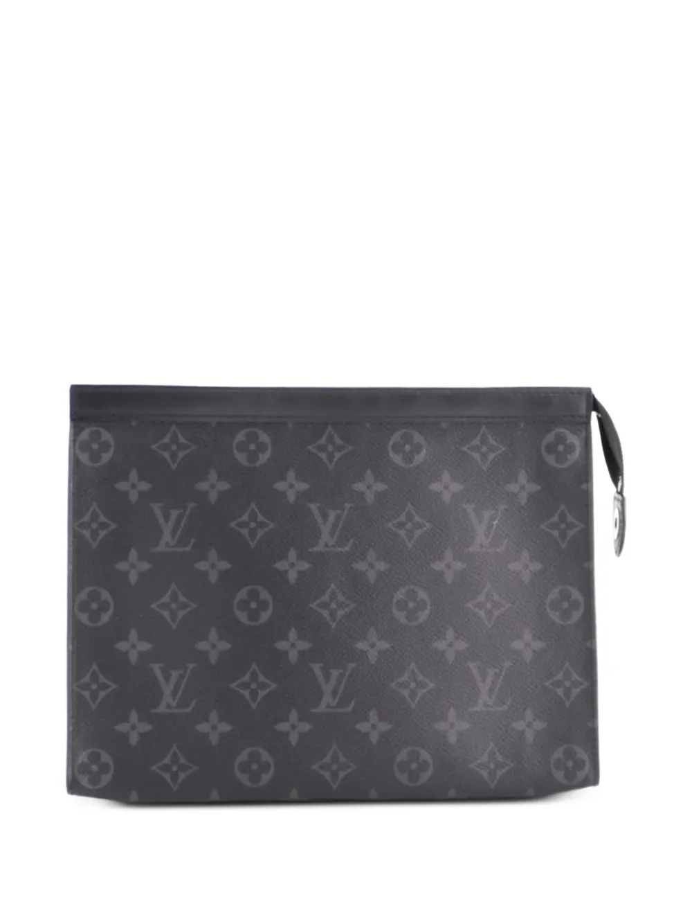 Louis Vuitton Pre-Owned Pochette Voyage Eclipse MM Clutch aus Canvas mit Monogramm - Schwarz