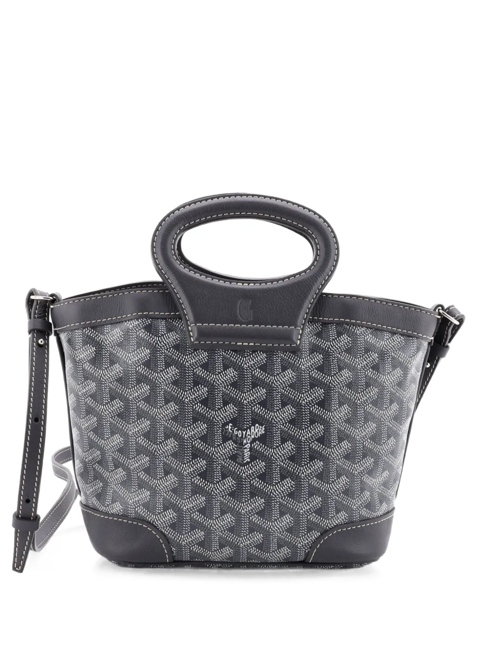 Goyard Pre-Owned Mini Beluga Tote Bag aus beschichtetem Canvas - Grau