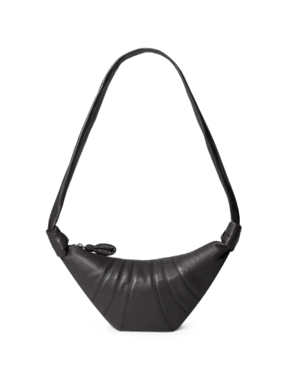 LEMAIRE Kleine Croissant Tasche aus weichem Nappaleder - Braun