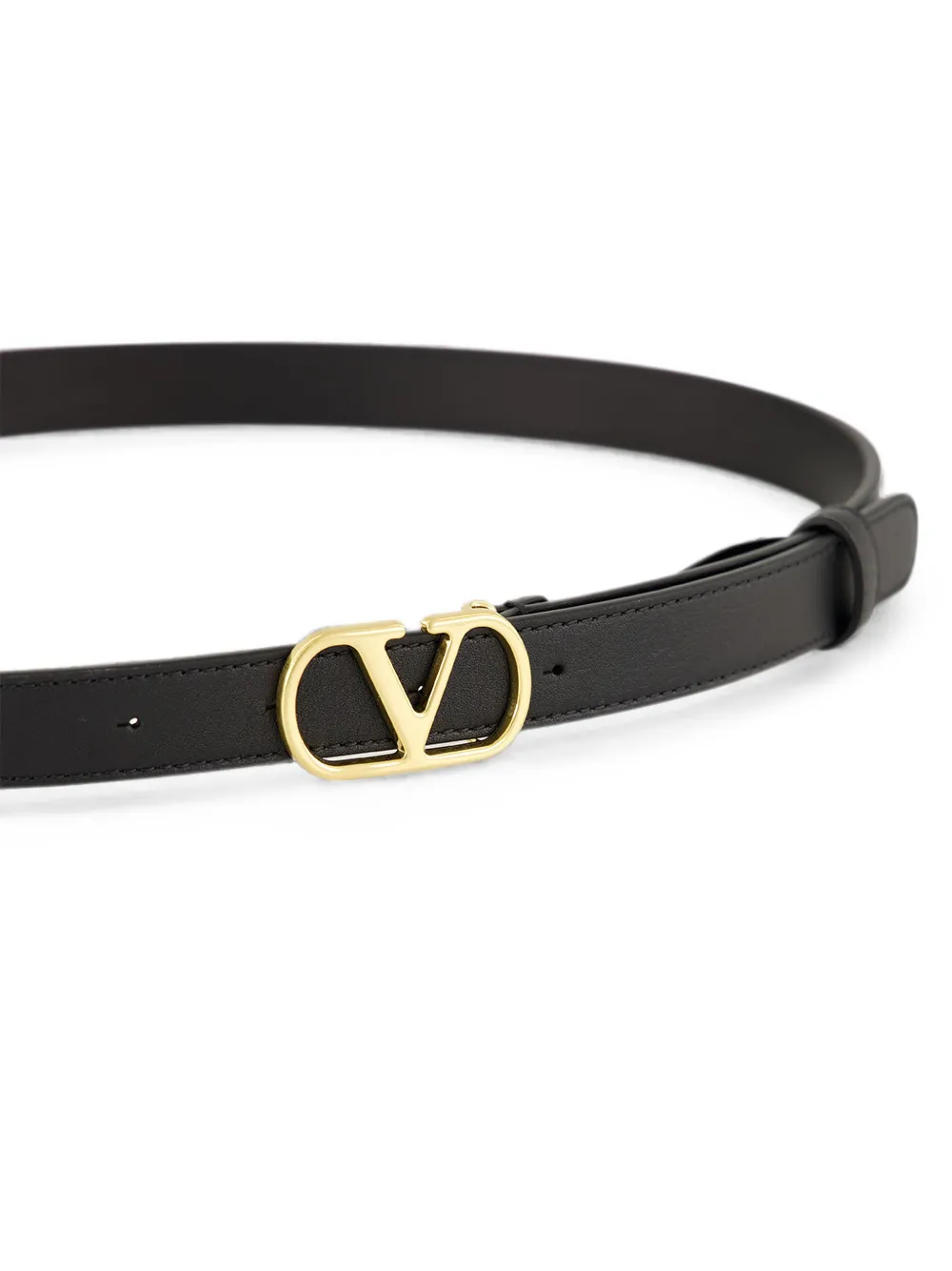 Valentino Garavani VLogo Signature leren riem Zwart