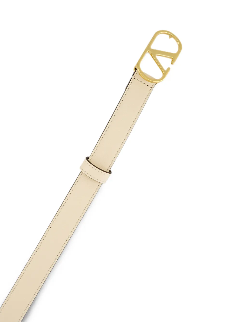Valentino Garavani VLogo Signature leren riem Beige