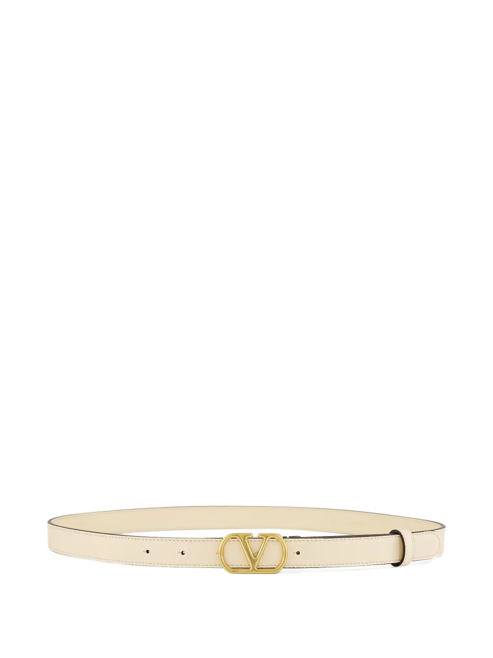 Valentino Garavani VLogo Signature leather belt - Nude