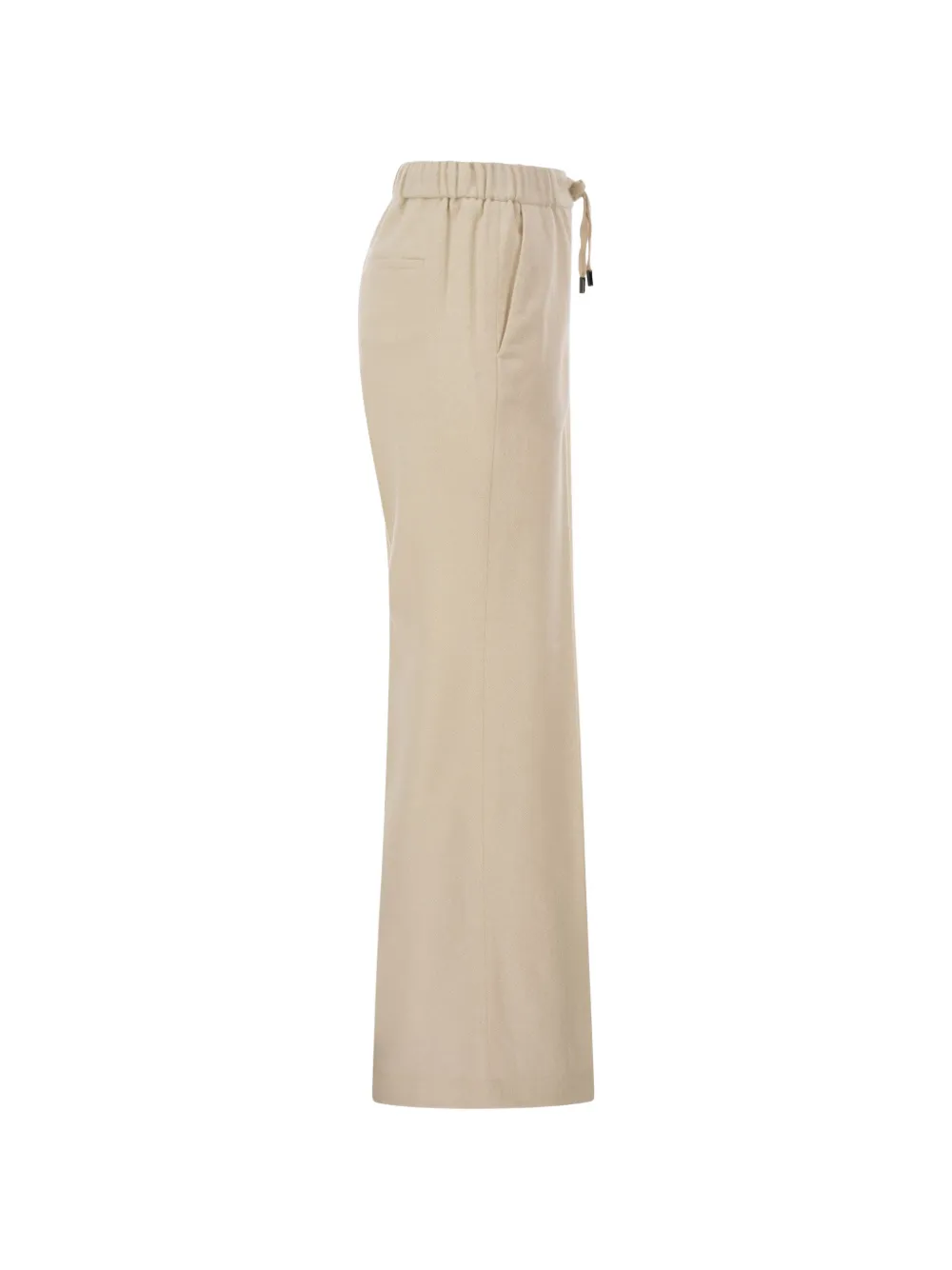 Peserico drawstring-waist tapered trousers Beige