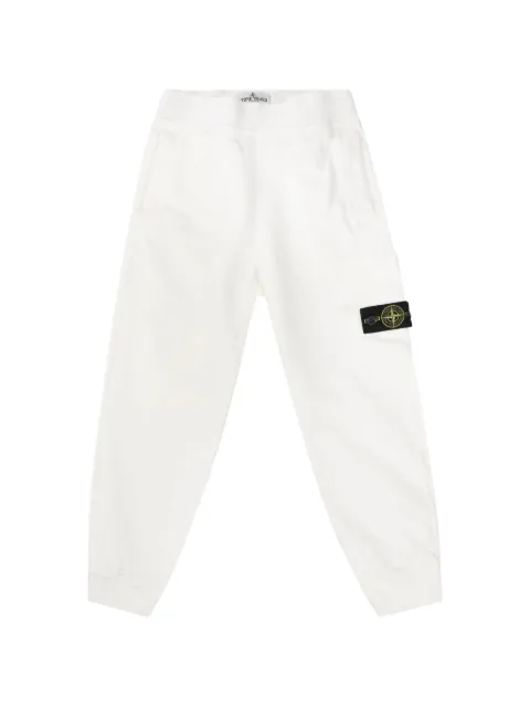Stone Island Junior pantalon de jogging cargo à patch logo