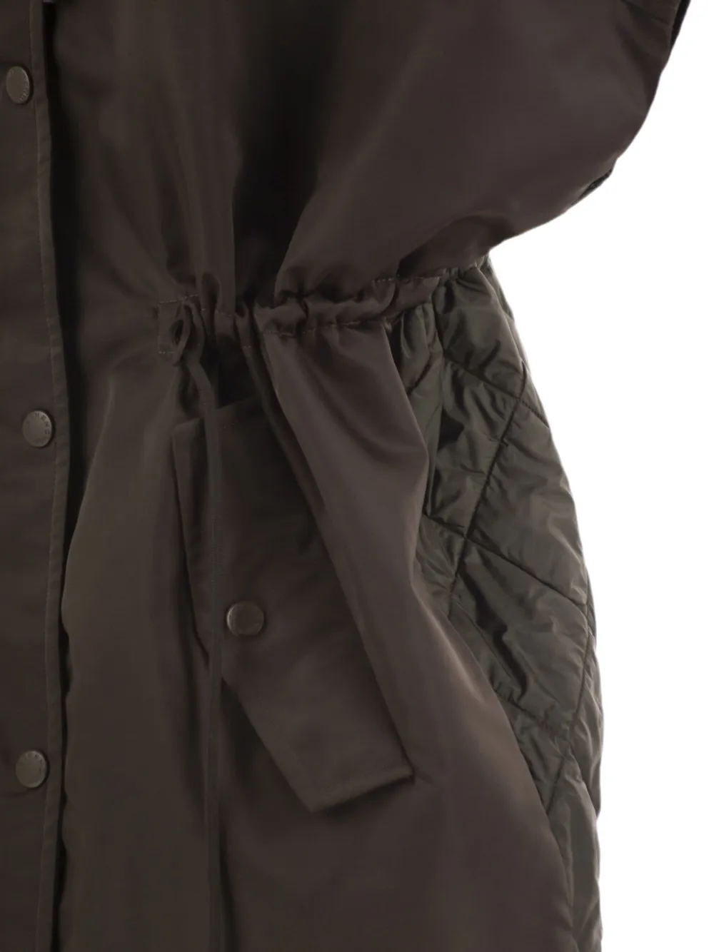 Weekend Max Mara Origano gewatteerde bodywarmer met trekkoord Bruin
