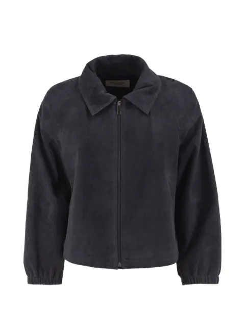 Weekend Max Mara suede raglan-sleeve jacket