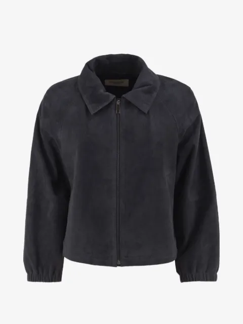 Weekend Max Mara suede raglan-sleeve jacket