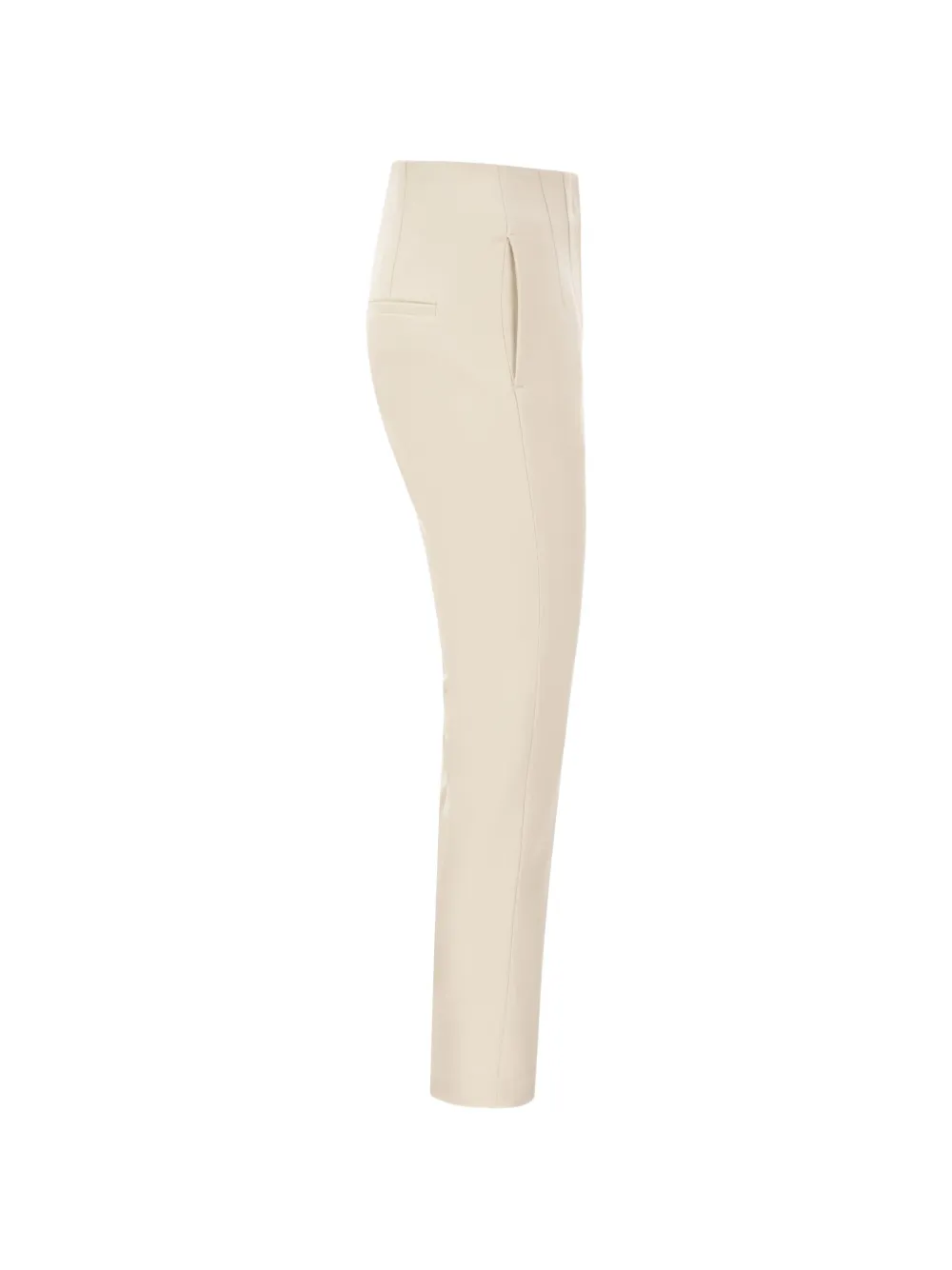 Peserico stitched-crease slim-leg trousers Beige