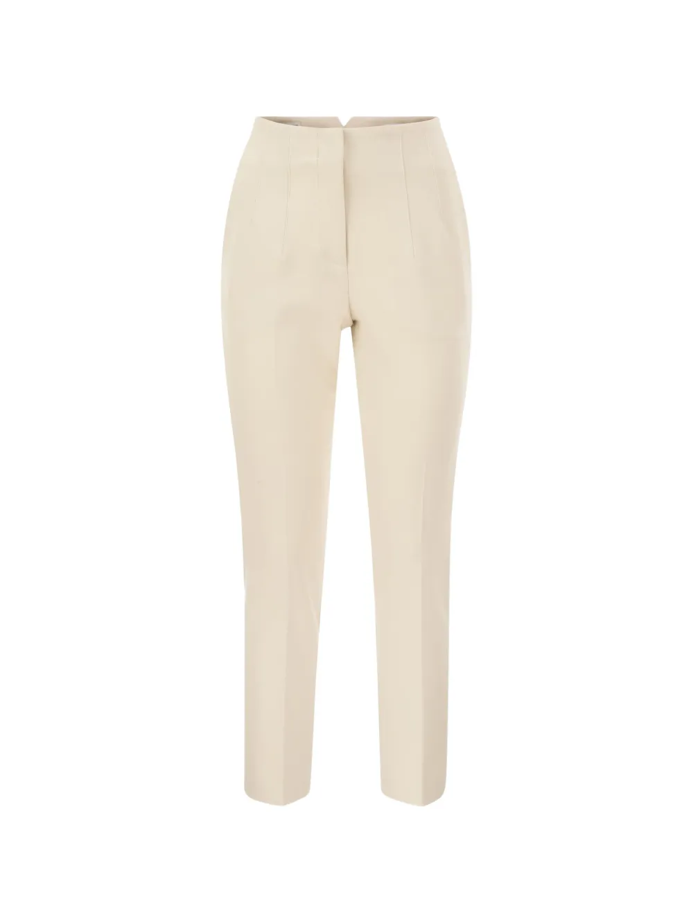 Peserico Stitched-crease Slim-leg Trousers In Neutral
