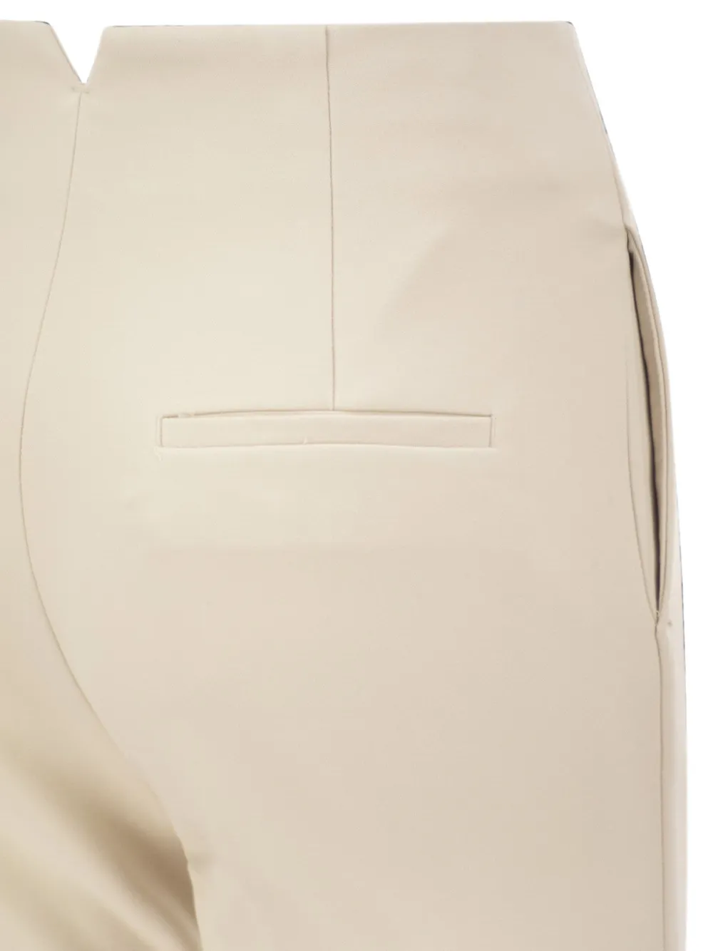 Peserico stitched-crease slim-leg trousers Beige