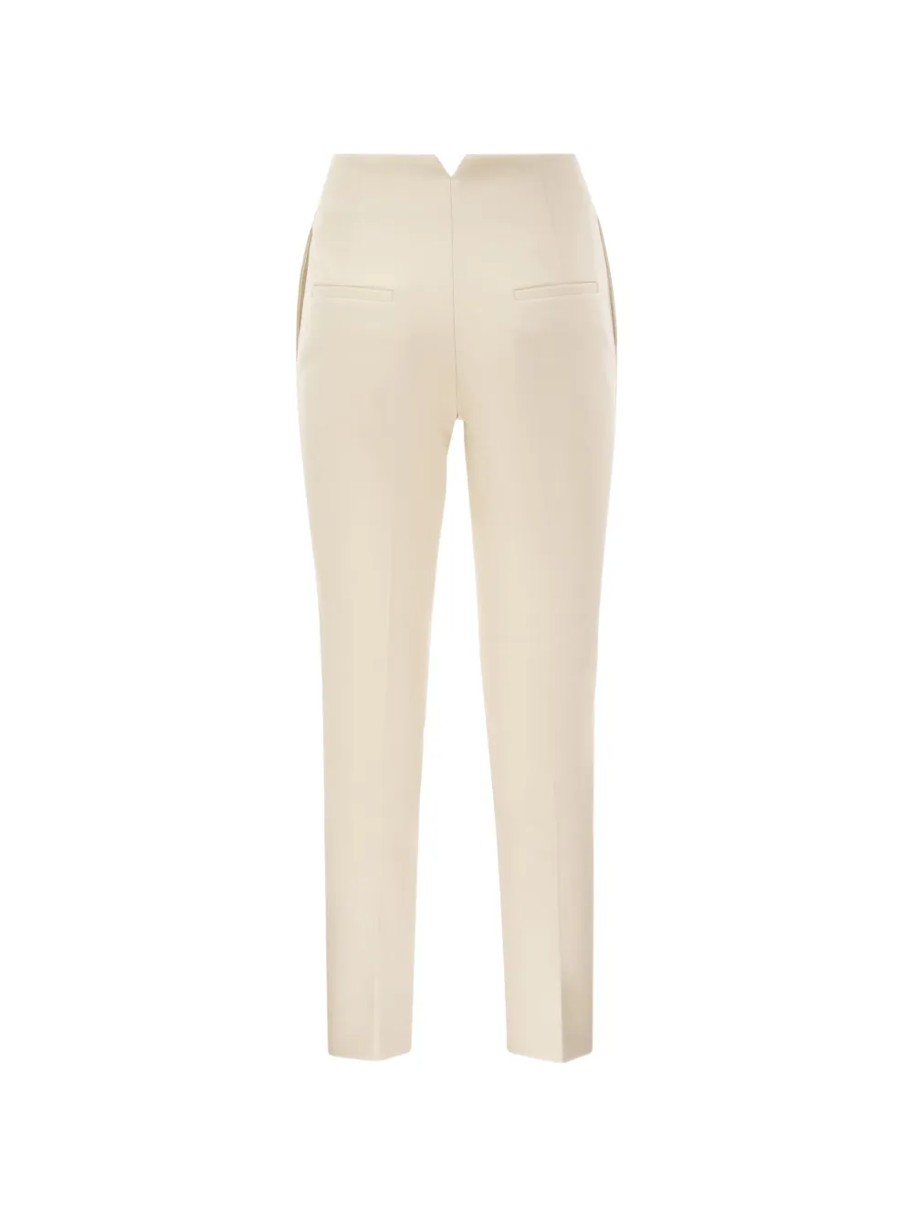 Peserico stitched-crease slim-leg trousers Beige