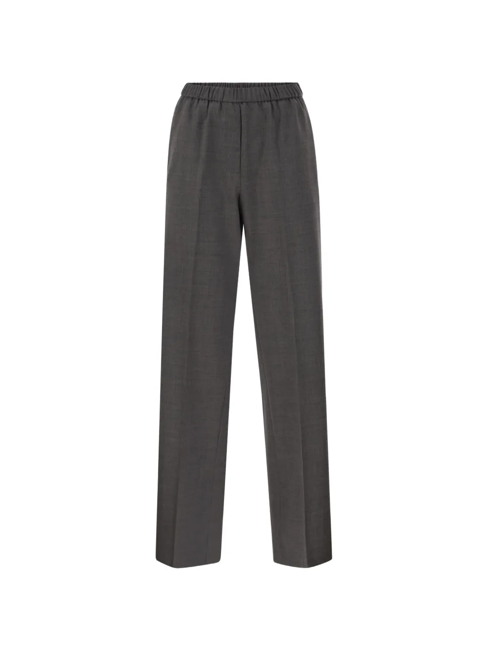 Peserico elasticated-waist straight-leg trousers