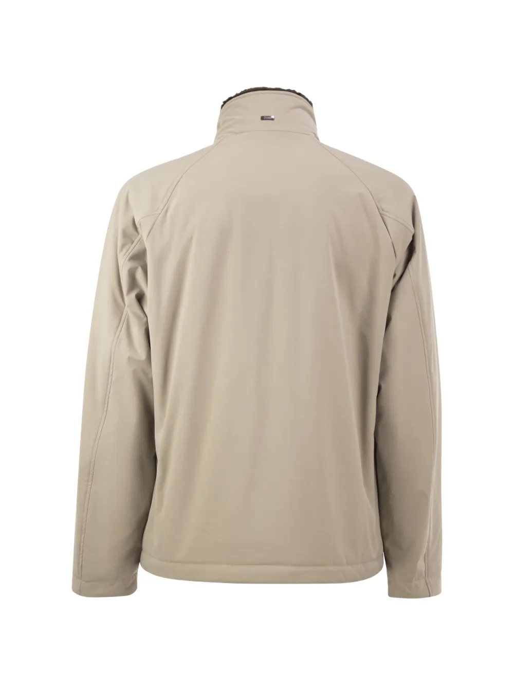 Herno Gewatteerd jack met voering van imitatiebont Beige