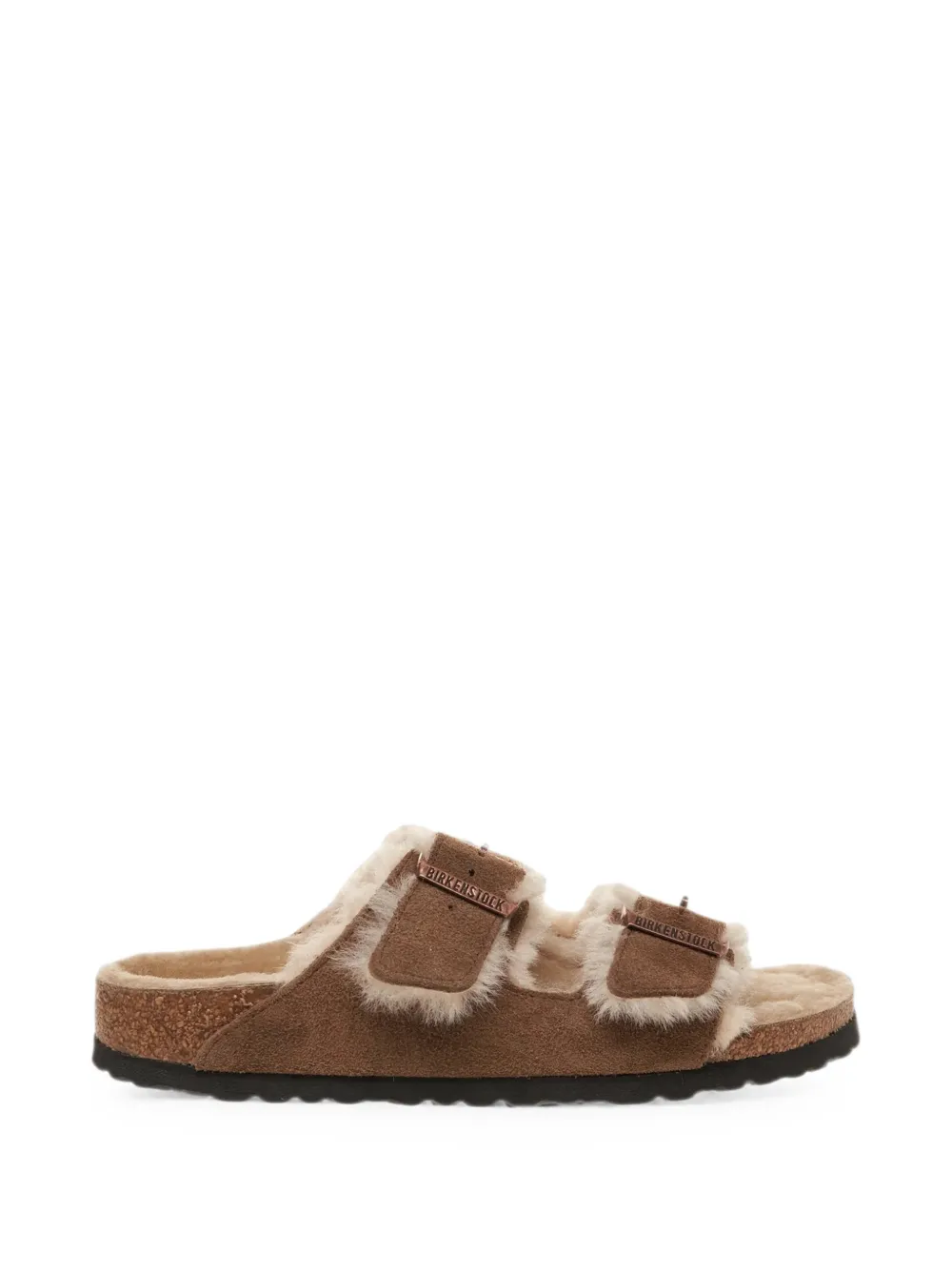 Birkenstock Arizona shearling-lined buckle-fastening sandals Bruin