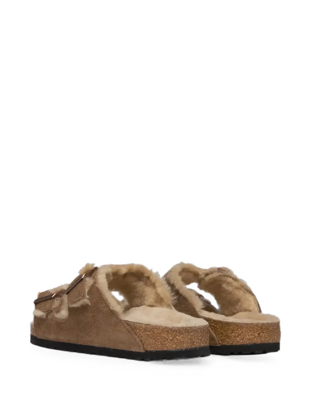 Birkenstock Arizona shearling-lined buckle-fastening sandals Bruin