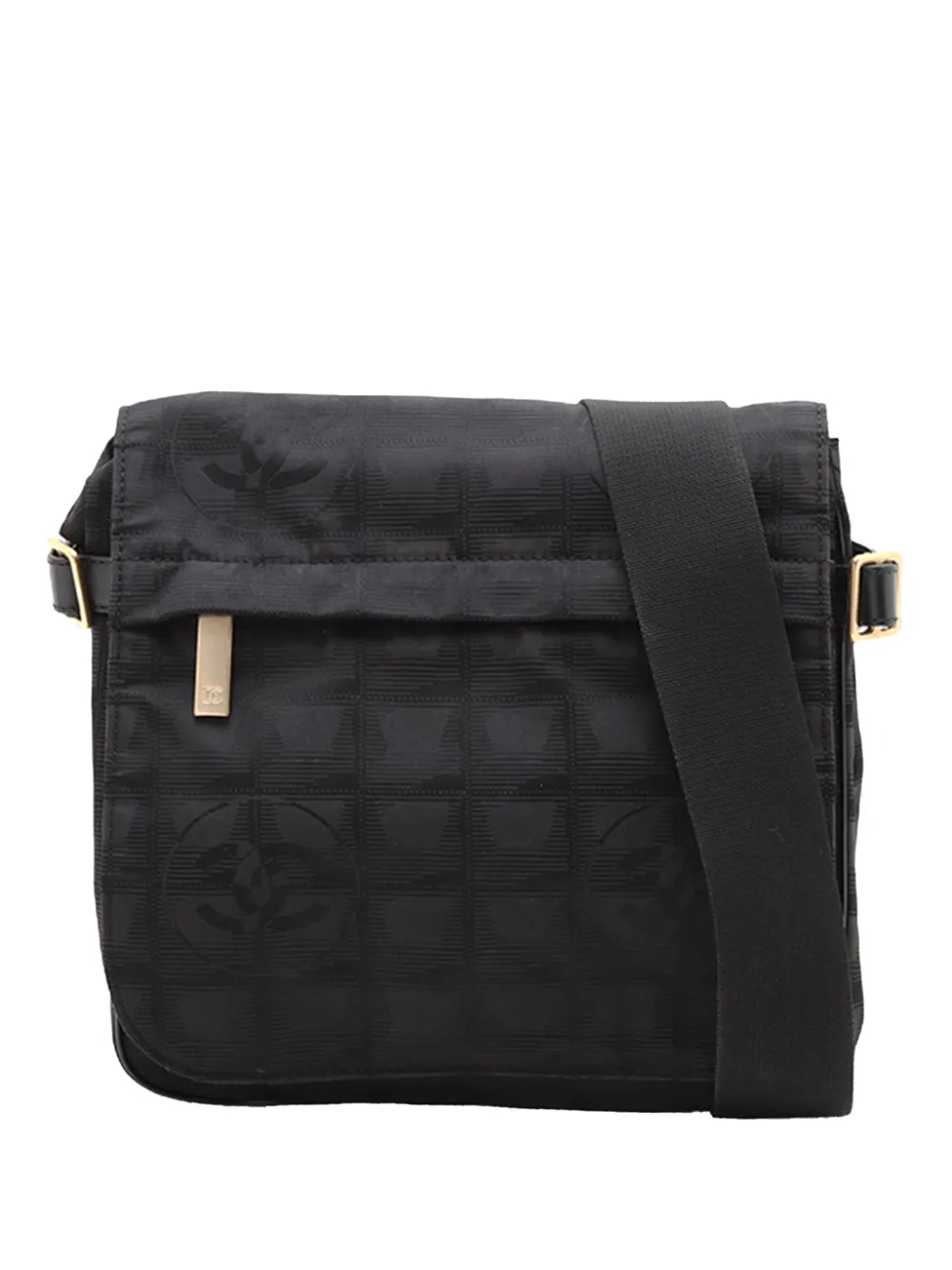 CHANEL Pre-Owned 2005-2006 New Travel Line Nylon Messenger Bag crossbody bag - Schwarz