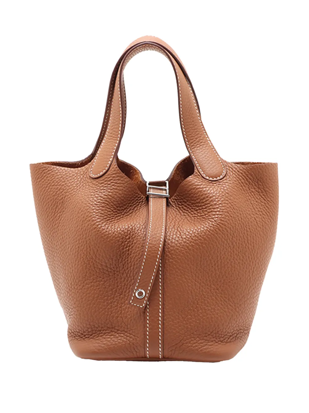Hermès Pre-Owned 2022 Clemence Picotin Lock 18 handbag - Brown