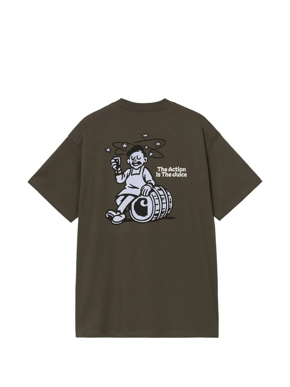 Carhartt WIP S S Grape Picker T-shirt Bruin