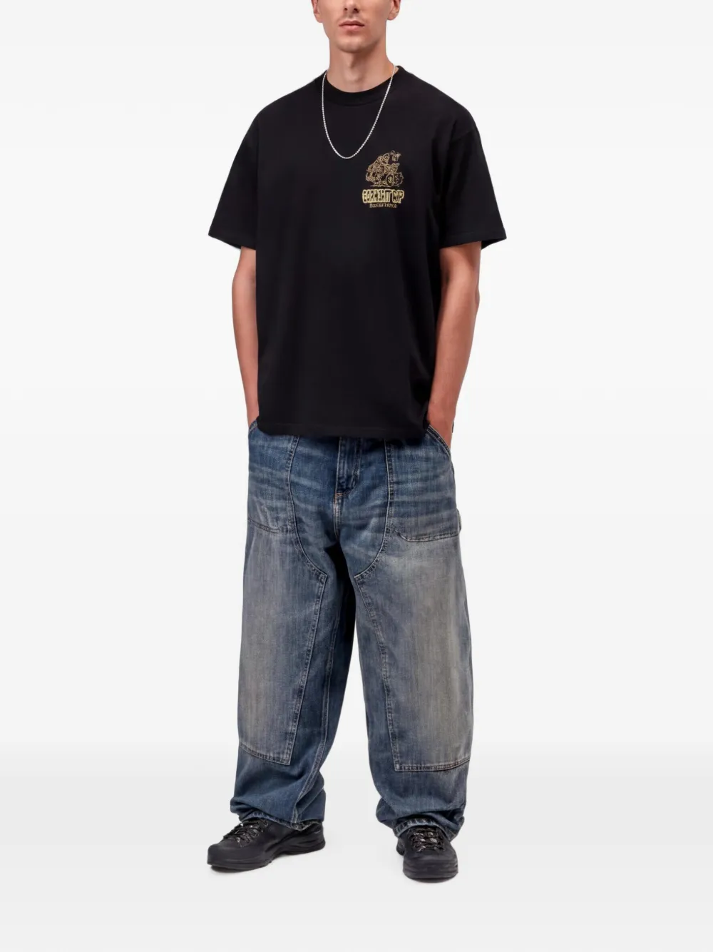 Carhartt WIP S S Hot Rat T-shirt Zwart