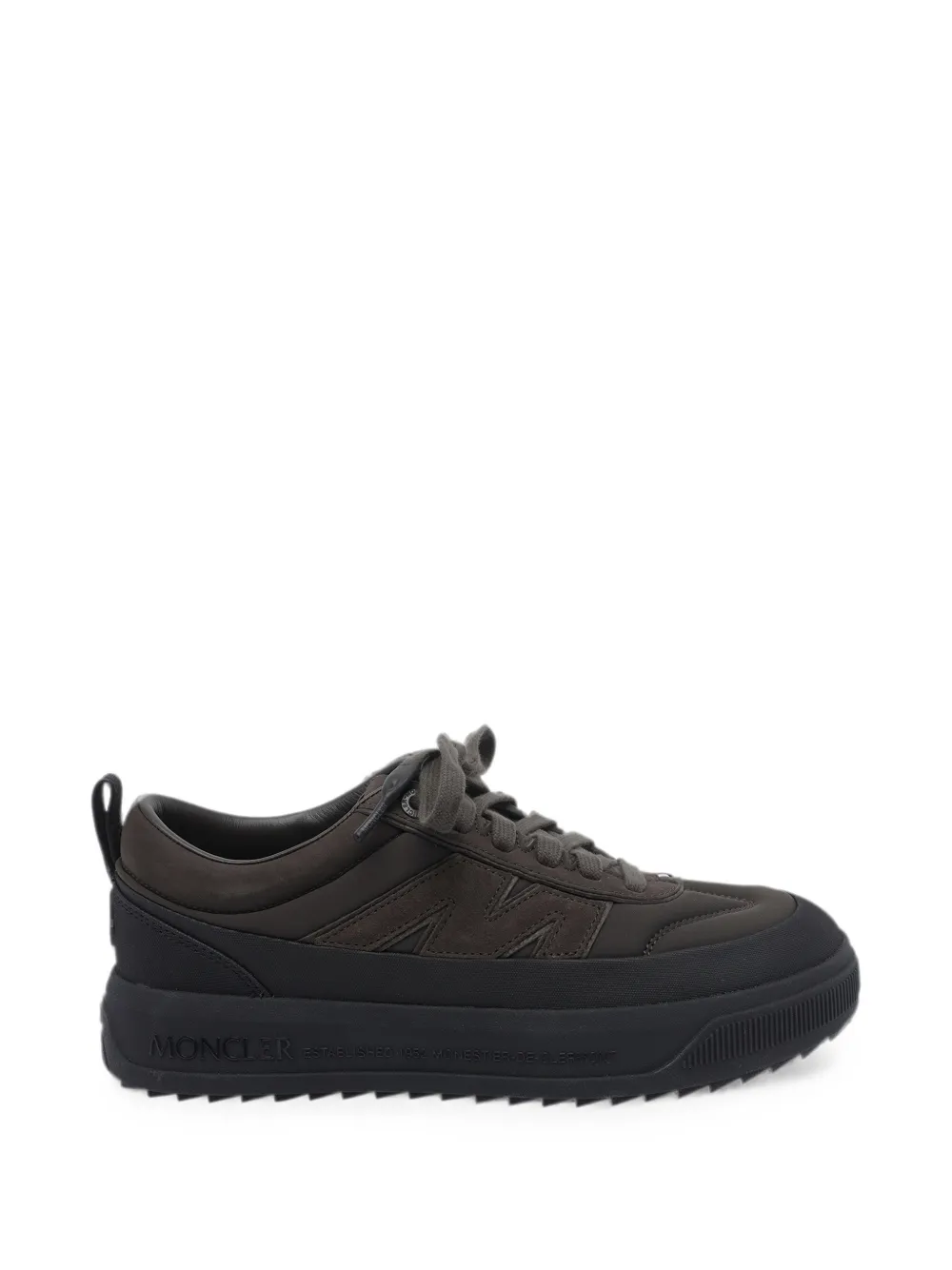 Moncler Altive nubuck & suede trainers Bruin