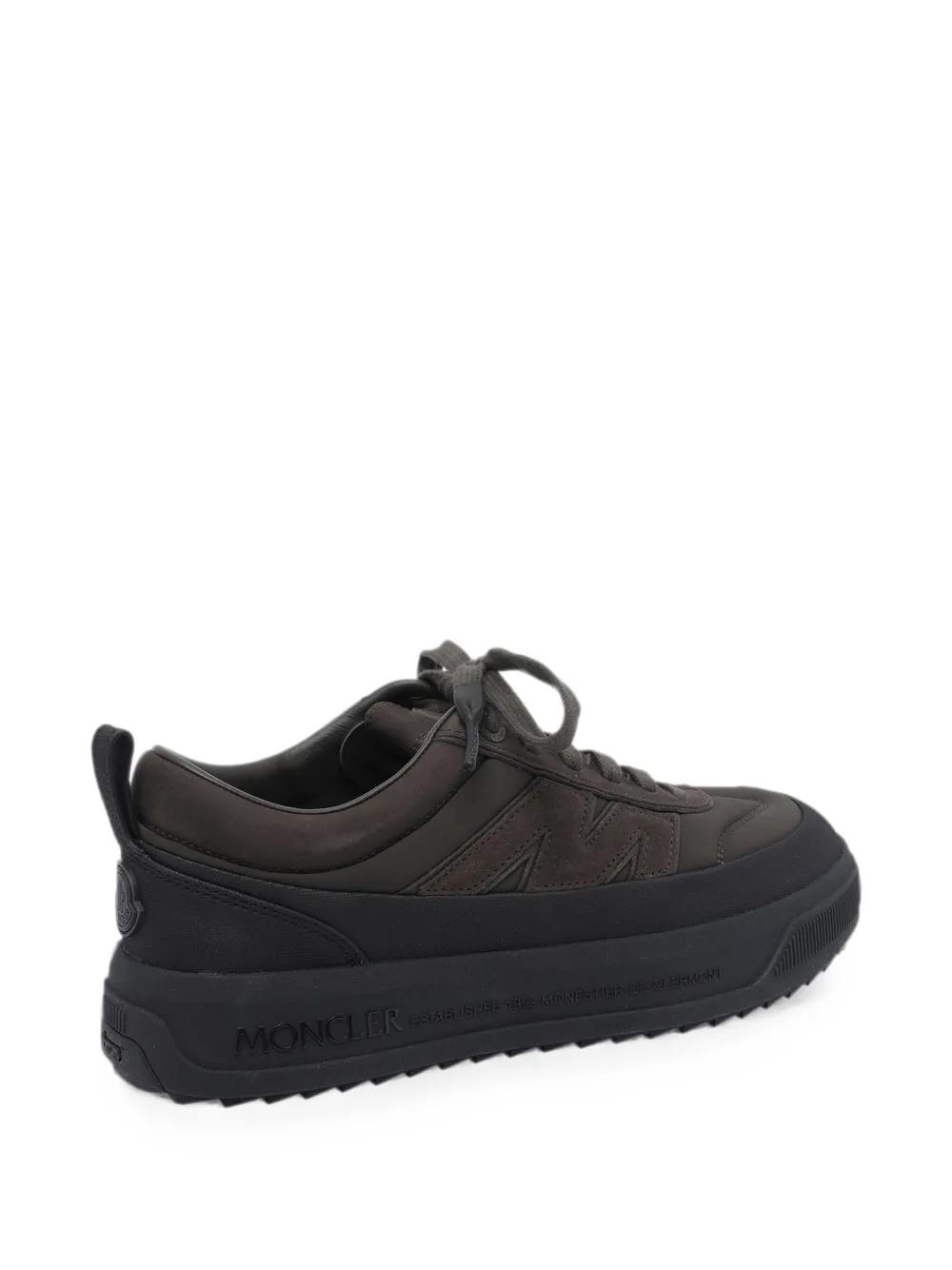 Moncler Altive nubuck & suede trainers Bruin
