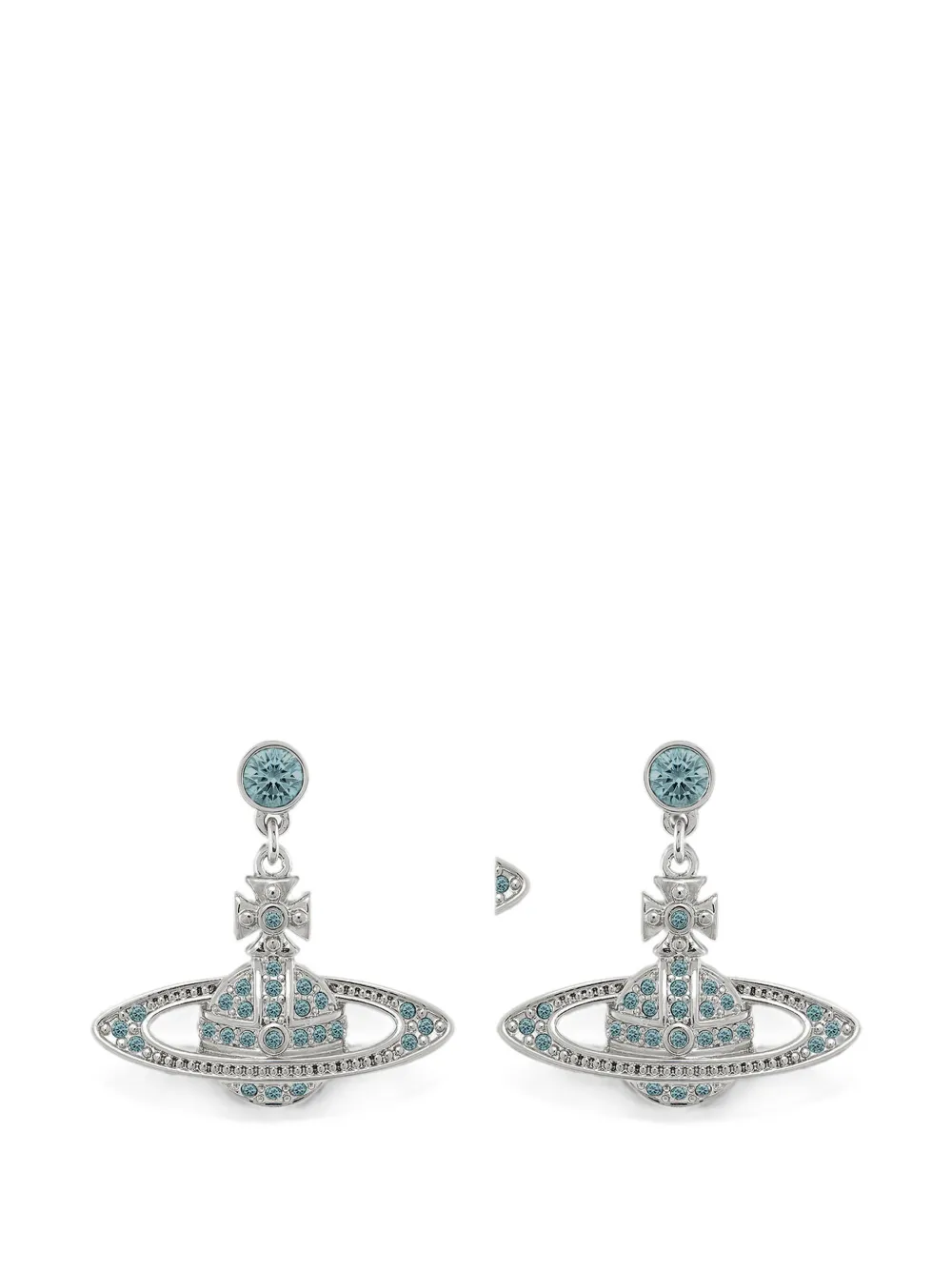 Vivienne Westwood Mini Bas Relief drop earrings - Silber