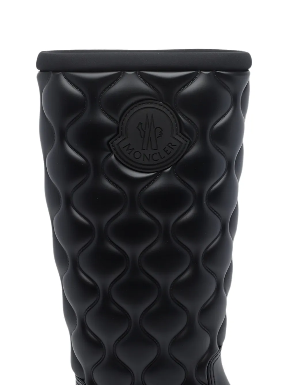 Moncler Kickstream high rain boots Zwart