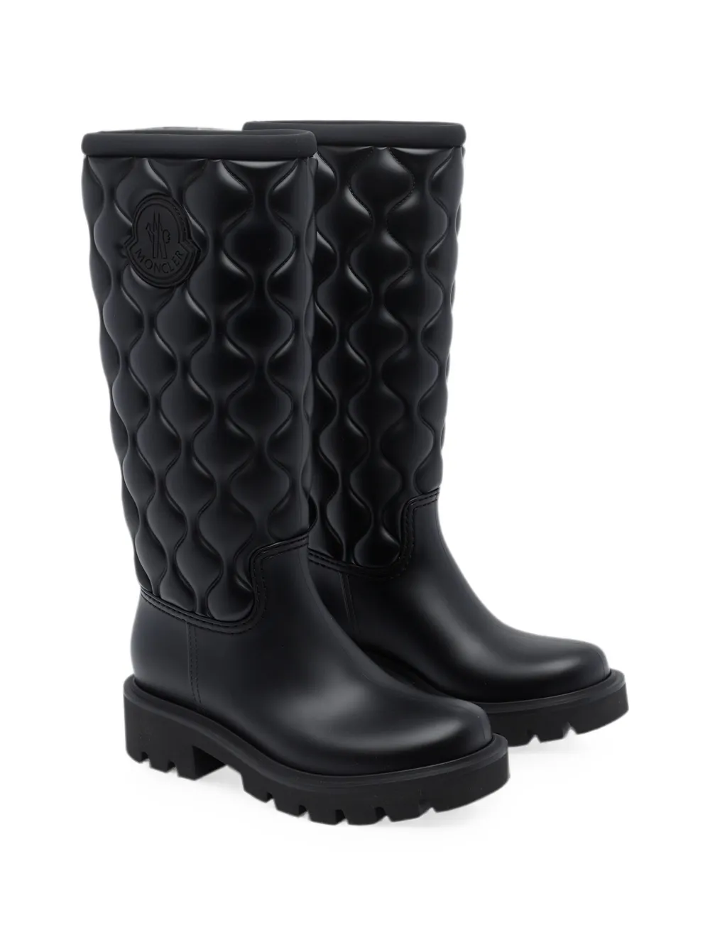Moncler Kickstream high rain boots Zwart