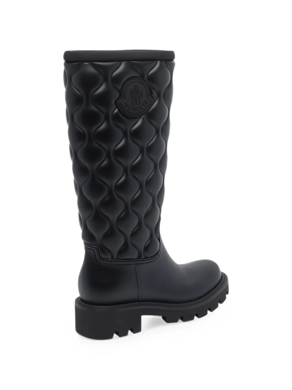 Moncler Kickstream high rain boots Zwart